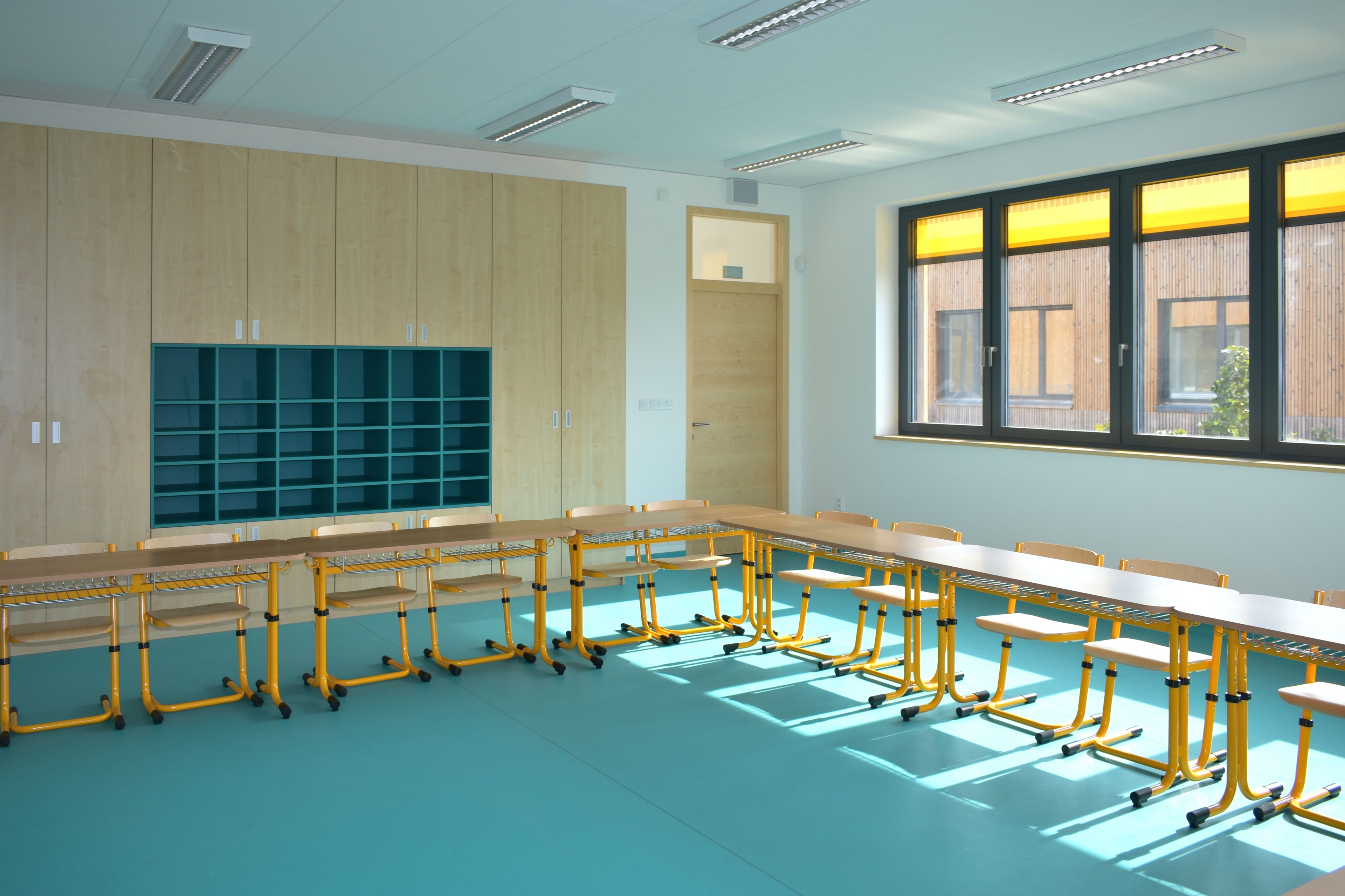 Kmenová učebna Základní škola Újezd u Průhonic vybavená školním nábytkem ViVA school