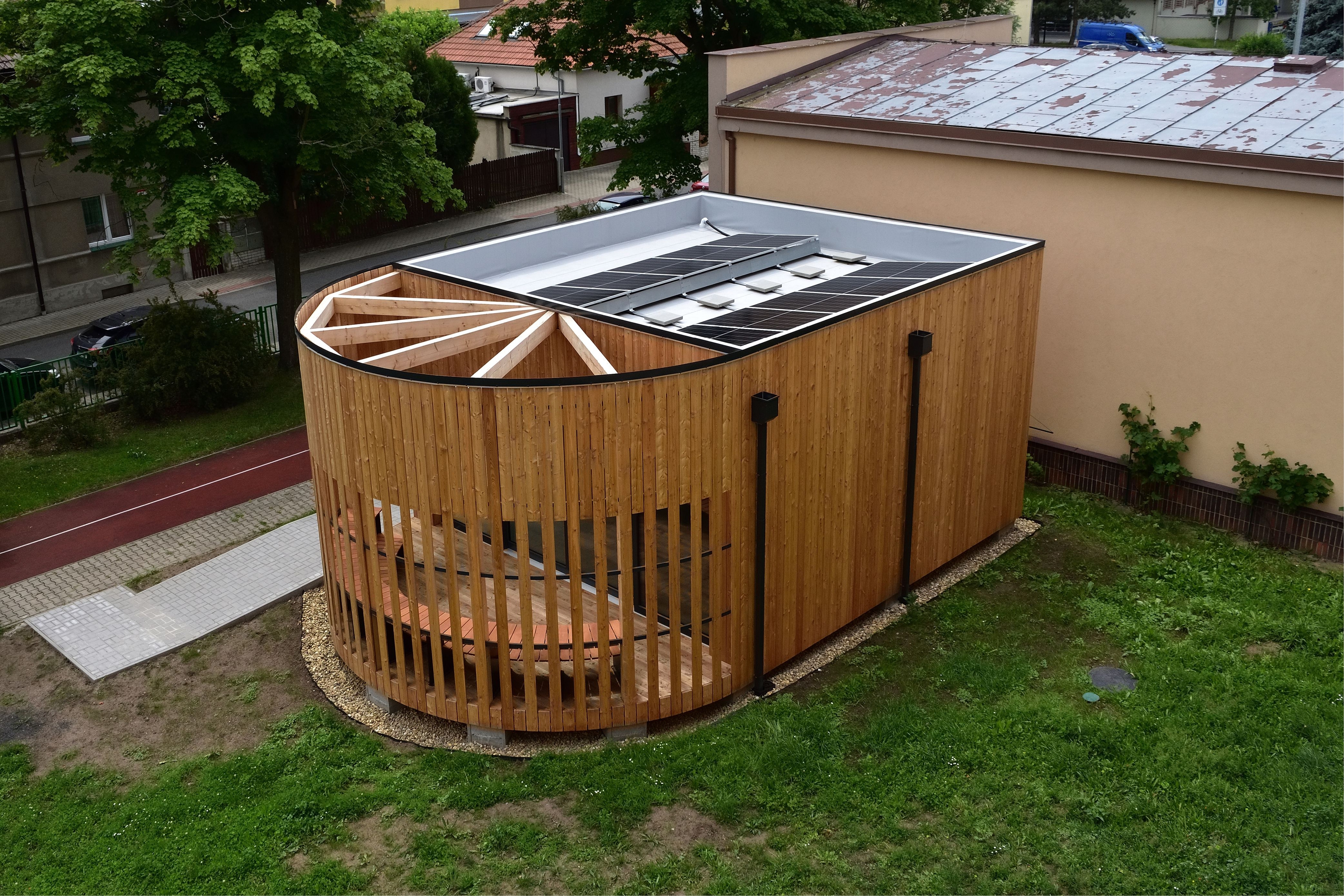 Venkovní učebna ViVA VEN Základní škola Štětí exteriér FVE 1